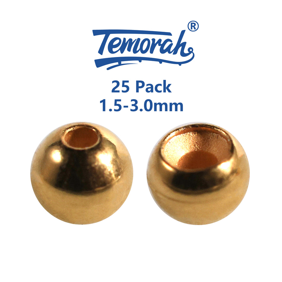 25 Pack 1.5-3.0mm 27 Colors Cyclops Tungsten Beads for Fly Tying