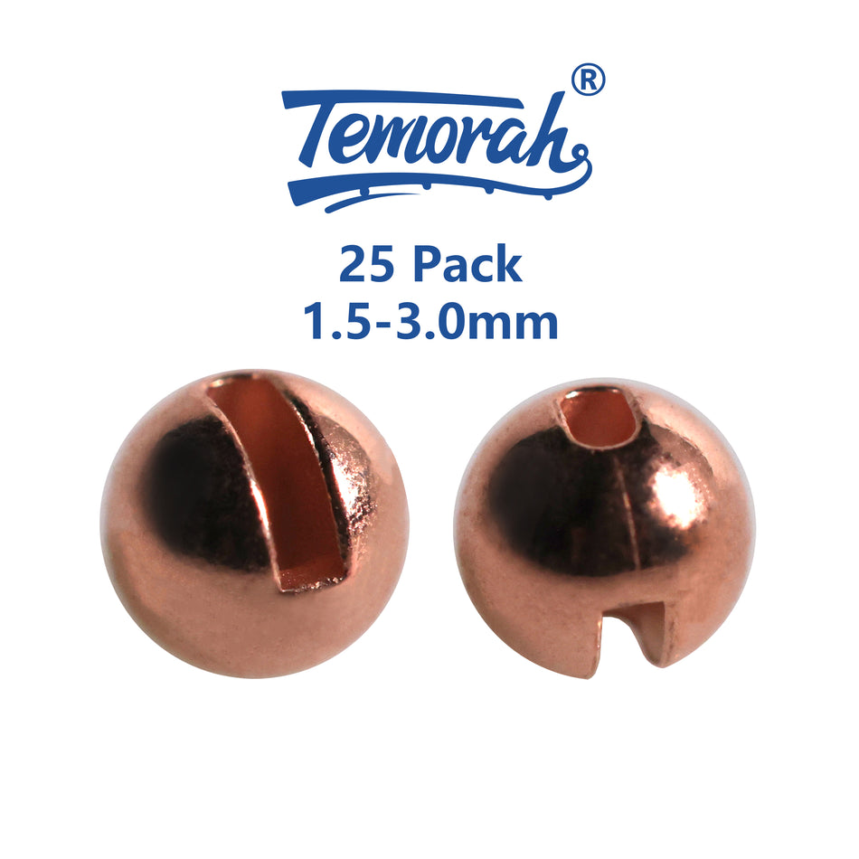 フライタイイング用 1.5-3.0mm マルチカラー スロット付きタングステンビーズ 25個パック